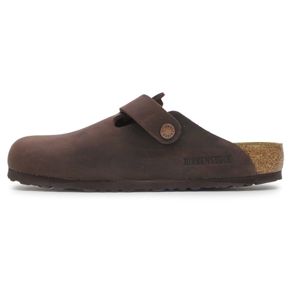 Birkenstock Unisex Boston Soft Footbed Habana Oiled Leather Clog Size L9 M7 Used